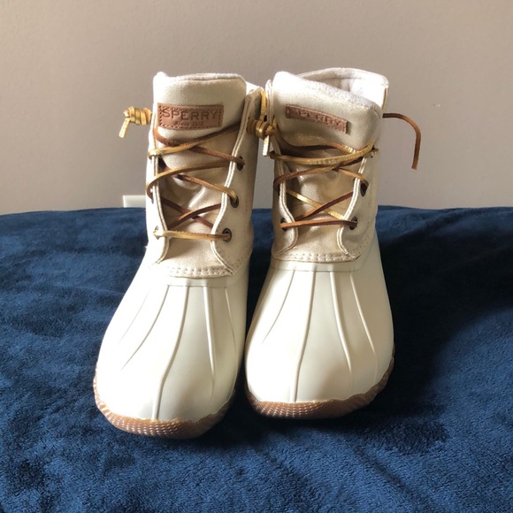 Saltwater canvas oat/gold Sperry - Picture 4 of 10
